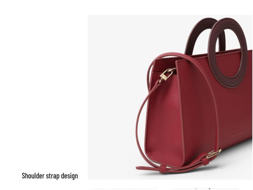 2024 Fashion Red Bridal Handbag - Women's Large Capacity Wedding Bag