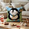 Cute Animal Champion Cushion Cover Anti-dustmite Pillowcase Invisible Zipper Silky Short Plush Sofa Cushion Cover