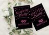 Darling Souvenir Black Birthday Invitation Card Printable Elegant Fill or Write In Blank Party Invites 28 Pcs 5 X 7