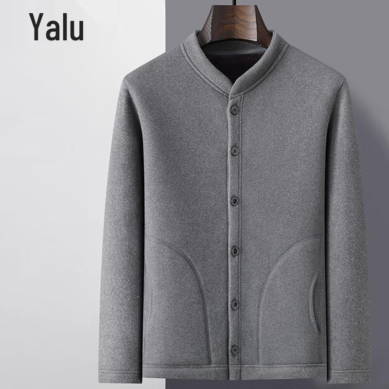 

Yalu Men s Mid-Aged/Elderly Plush Cotton Padded Jacket XL