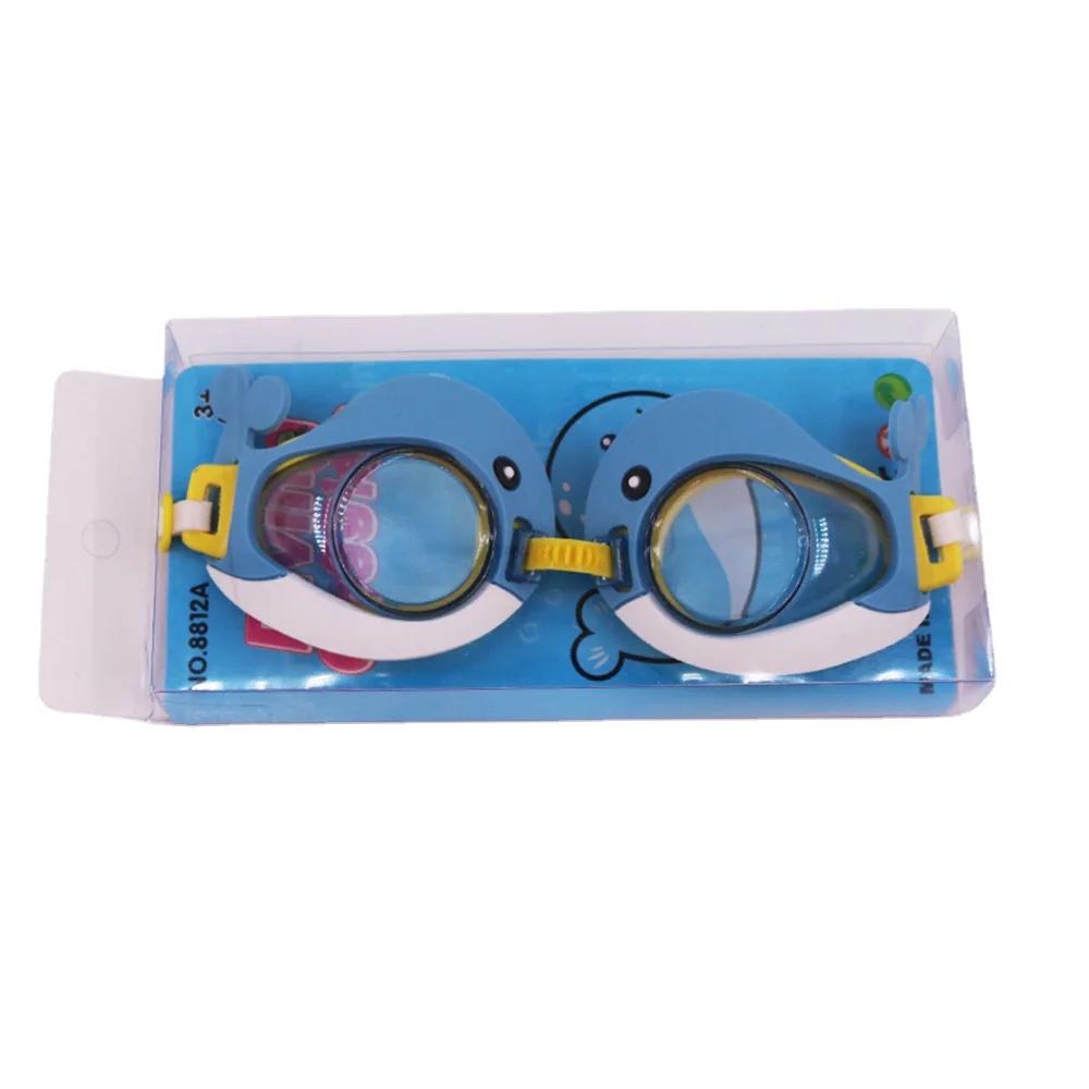 Kids Swimming Glasses One - Piece Cartoon Goggles for Children Comfort Waterproof Diving Equipment