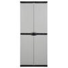 Armoire de rangement - vidaXL - 340984 - 3 étagères - Gris/noir - 68x40x168cm