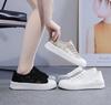 Fashion Summer Women Lace Casual Shoes Woman Mesh Breathable Sneakers Flats Comfort Shallow Platform Floral Loafers Walking Black Shoes