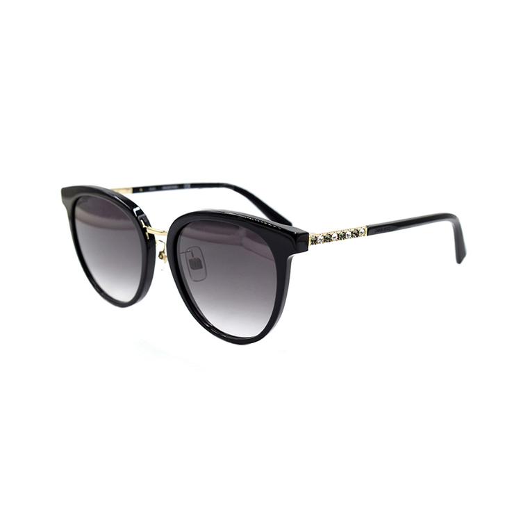 

Swarovski Modern Vintage Style Butterfly Sunglasses Women sunglasses SK0317-D-01B 56,Black Gold