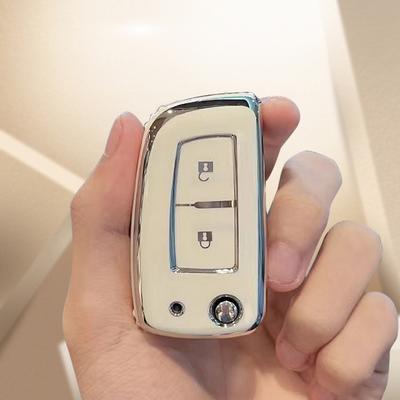 Tpu Car Flip Key Case Cover Shell Key Fob Cover For Nissan Rogue Rogue Select Rogue Sport Sylphy Pulsar Sentra Flip Folding