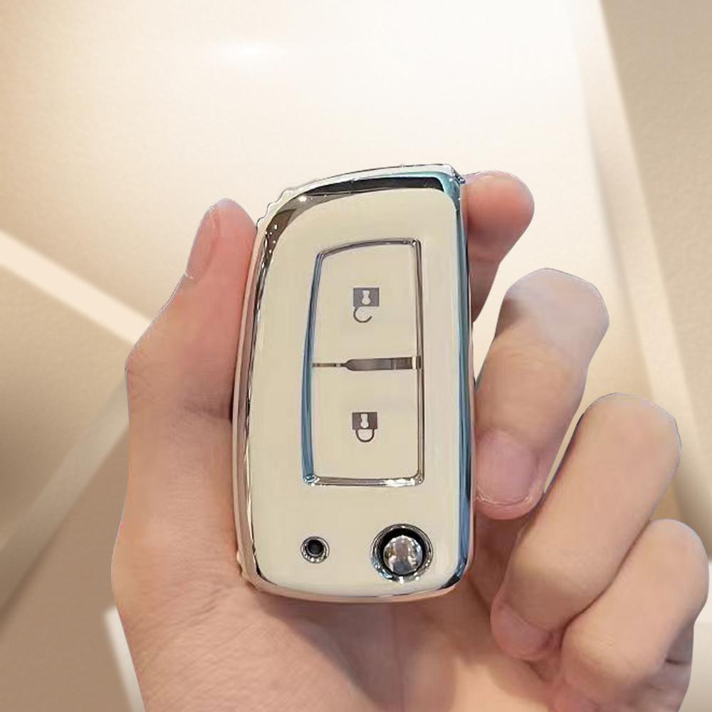 Tpu Car Flip Key Case Cover Shell Key Fob Cover For Nissan Rogue Rogue Select Rogue Sport Sylphy Pulsar Sentra Flip Folding