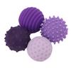 4pcs Silicone Textured Balls Stress Relief Sensory Silicone Ball Toys for Travel Work and Home