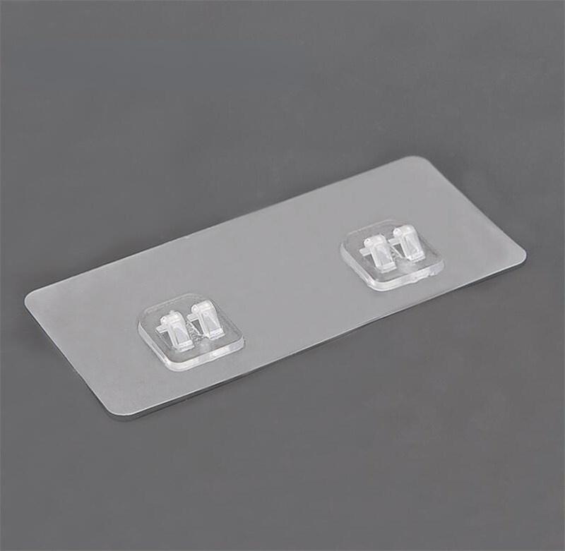 2/4pcs Home Plastic Hooks Waterproof Sticky Hook for Kitchen Bathroom Shelf Sticker Sticking Wall Strong Adhesive Hook Hanger
