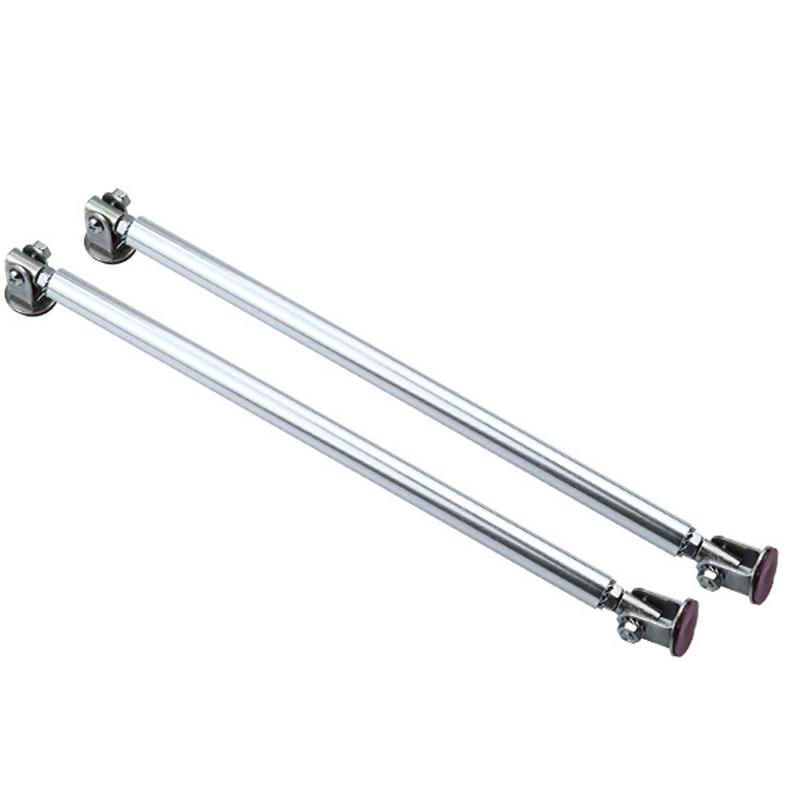 20cm Universal Car Splitter Rods Racing Adjustable Stainless Steel Front Bumper Lip Support Tie Bar Kit Saving Drilling Hole