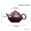 Chinese Yixing Purple Clay Teapot Handmade Bamboo Leaf Tea Pot Tradition Beauty Kettle Household Teaware Zisha Tea Set 180ml