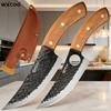 Forged Chef Knives Professional Kitchen Knife Wooden Handle Meat Cleaver Fruit Cutter Boning Knife Kitchen Supplies BBQ Cooking