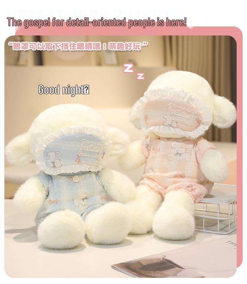 Cuddly Snotty Bear & Lamb Plush Pajama Doll for Kids