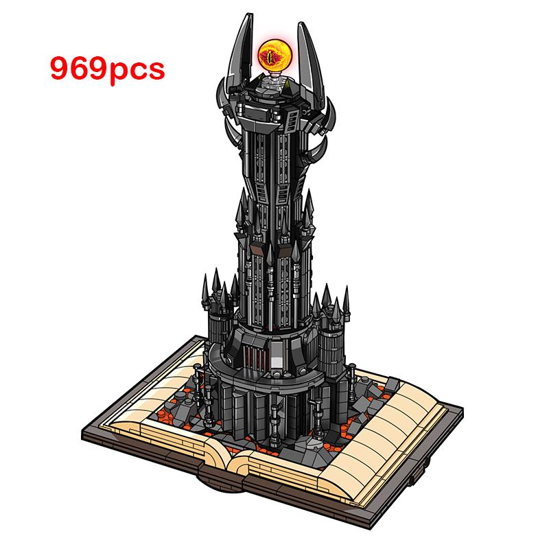 City 969PCS Magic Castle Book Movie Dark Tower Model Building Block Assembly Bricks Educational Bricks Sets For Adults Gift
