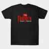 Men Black Print T-shirt Nadja'S Vampire Nightclub No-Cut Transfer Paper Print Cotton Tshirt
