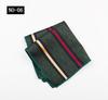 Pocket Towel Men'S Business Stripe Green Brown High-End Wedding Ceremony Handkerchief Small Square Towel