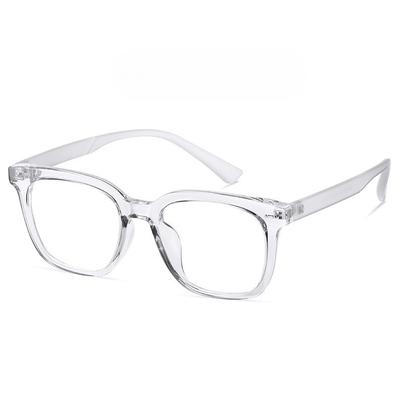 Retro Minimalist TR90 Full-frame Flat Mirror Korean Plain Thin Irregular Frame Anti-blue Optical Mirror