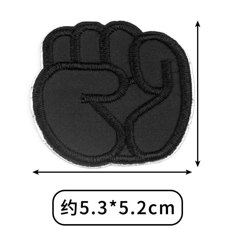 2Pcs Black Down Jacket Cotton-padded Clothes Non-sew Sticky Patch Clothing Broken Hole Repair Sticker Appliques DIY Cartoon Mark