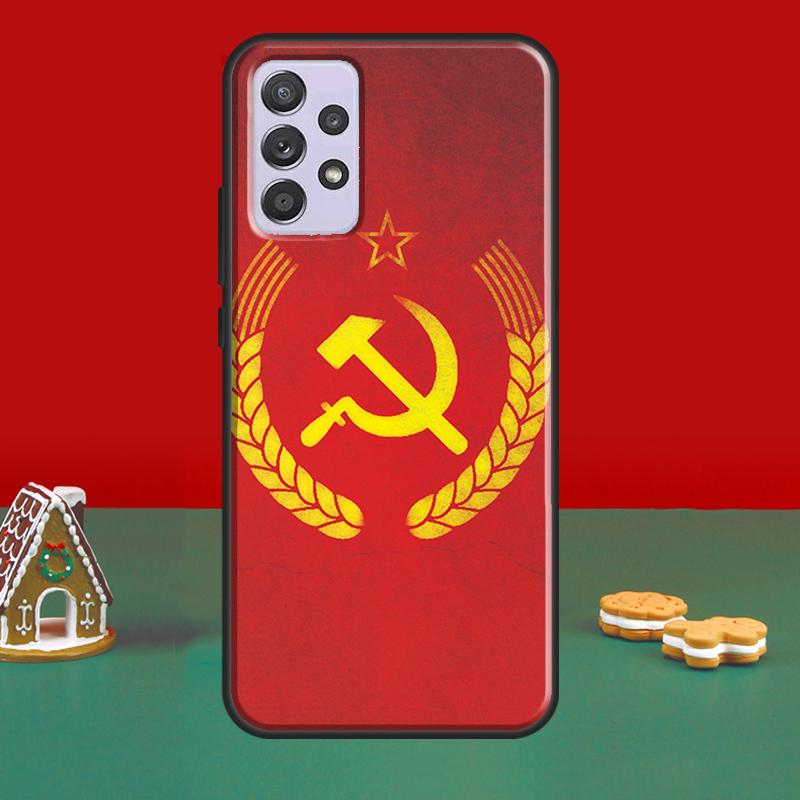 USSR Flag Soviet Union Case For Samsung A52S A12 A32 A42 A52 A72 A51 A71 A31 A11 A40 A50 A70 A21S Phone Cover
