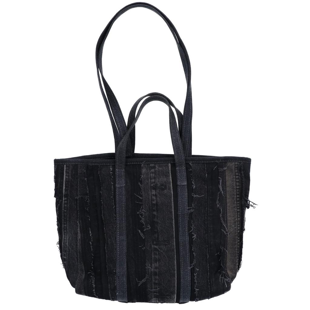 BALENCIAGA [Excellent Condition] 671409 Barbes Medium Denim 2-Way Tote Bag Black seriesUsed