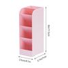 Creative Multi-functional Plastic Compartment Slanting Desk Organizer Pen Holder