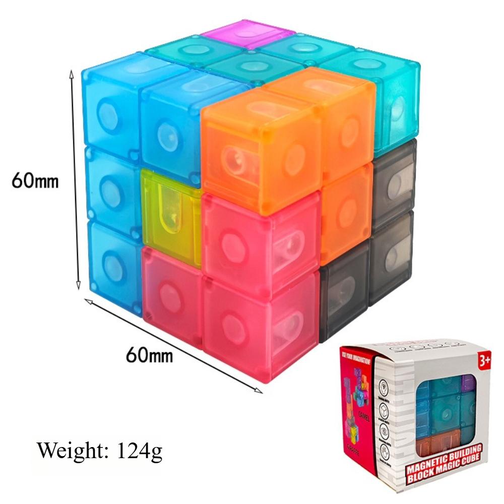 Wooden Luban Lock Kong Ming Lock for Kids Adults Beech Soma Cube 7 Pieces Boxed 3D Puzzle Brain Teaser Intelligence Toy MX9521