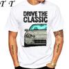 90's Men Short Sleeve Drive The Classic Del Sol CRX Early Model T-Shirt Boy Hip Hop White Casual Tees Retro Mans Sport Race Tops