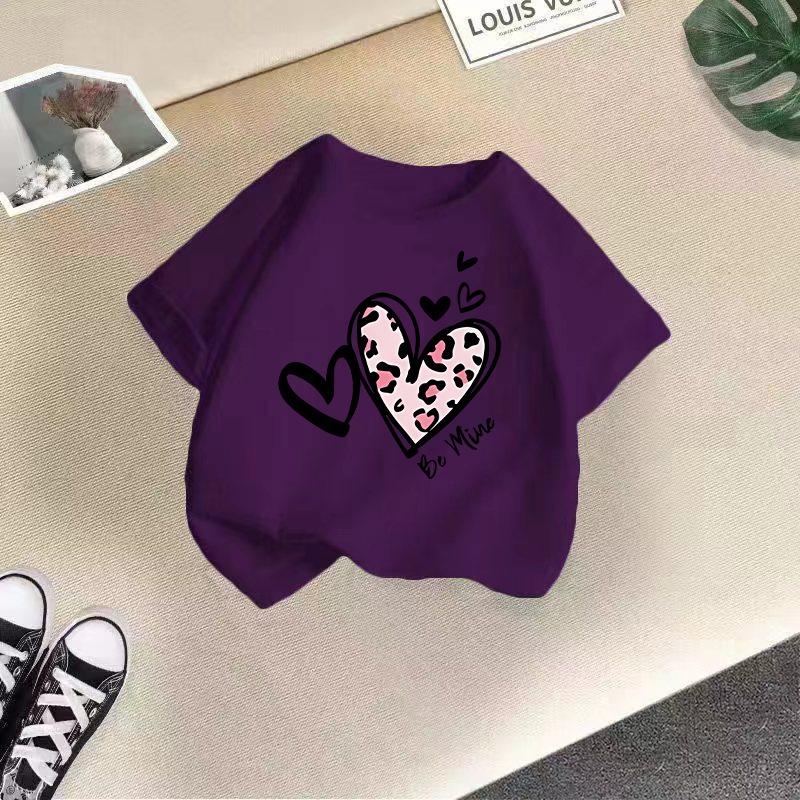 Girls' Fashionable T-shirt For Summer, Children's Casual Top