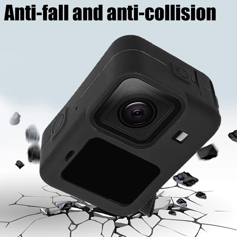 Weiche Silikon-Schutzhülle für GoPro Hero 12 11 10 9 Kamera Vollabdeckung Schale Schutzhülle mit Lanyard für GoPro 12 11 10