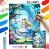 Alice In Wonderland Forest Mushroom Butterfly Oil Painting Kit Home Decor Gift