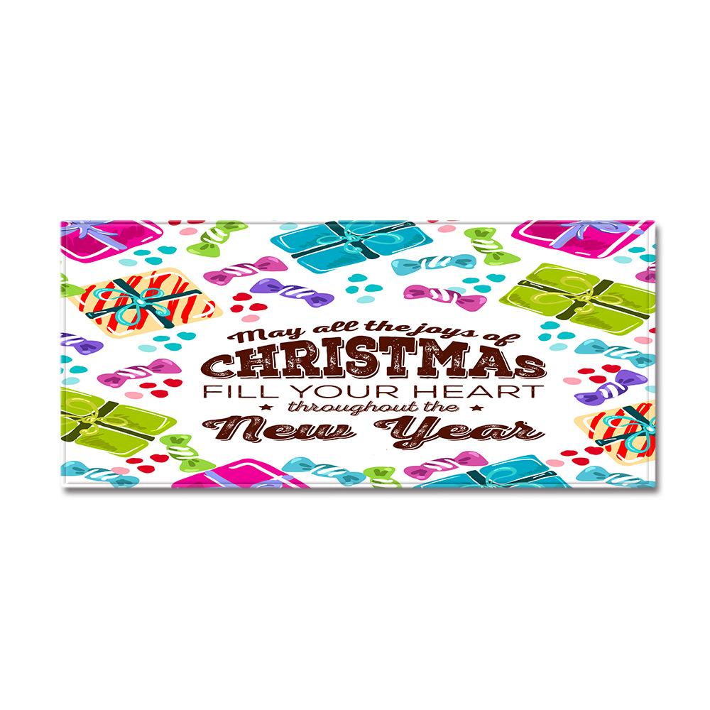 Christmas Kitchen Sand Carpet Doormat Long Floor Mat