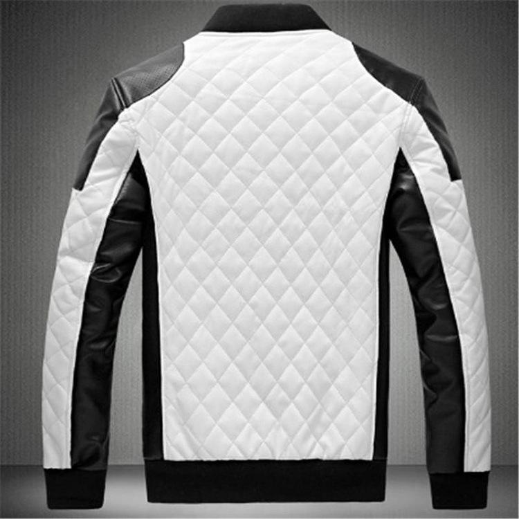 white color leather jacket