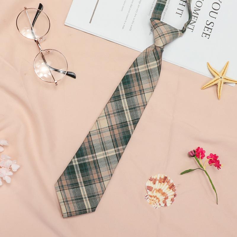 Japanese Plaid Black Bow Tie Collar Rope Women'S Necktie College Wind Streamer Jk Bow Shirt Ins Sailor Suit