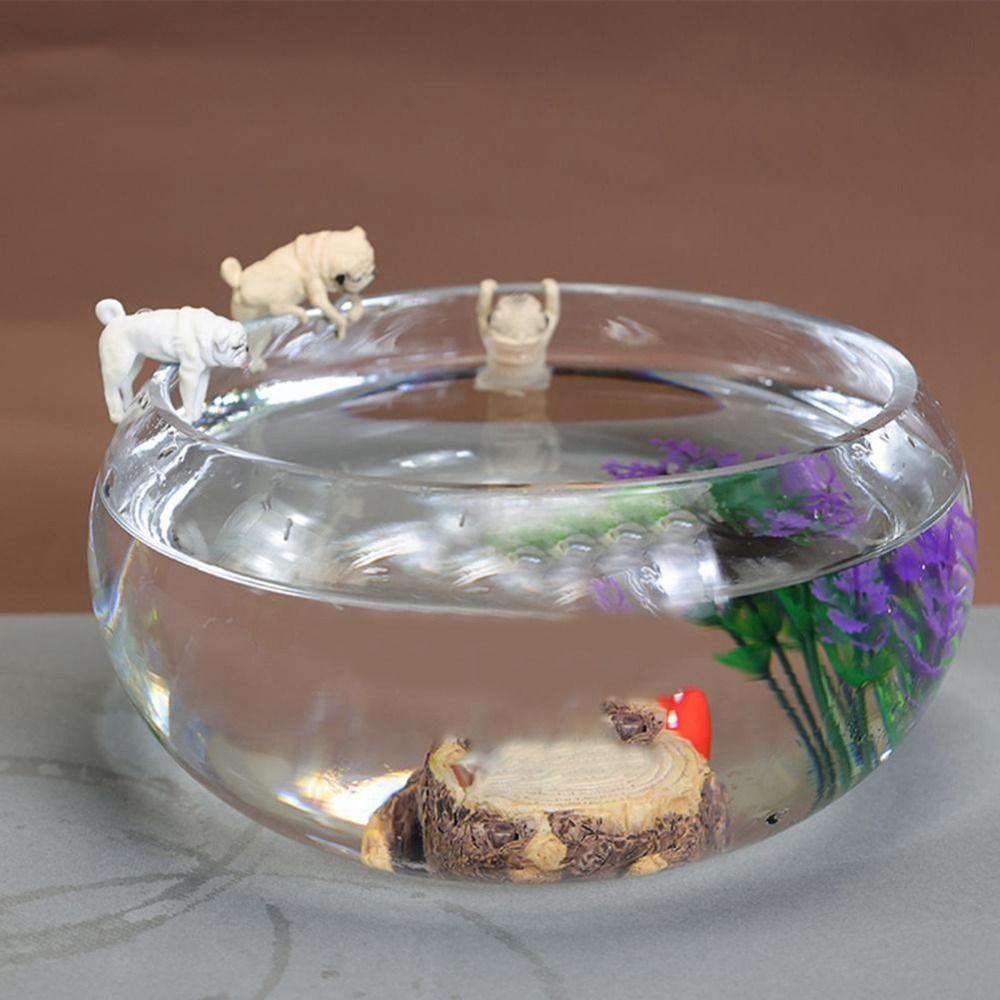 

Small Dog Miniatures Delicate Fish Tank Dog Ornament Durable Aquarium 1