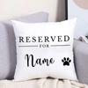 Personalized Name Customization Pet Pillow Reserved For Cat Dog Personalised Dog Cushion Cover Pampered Pooch Decoration
