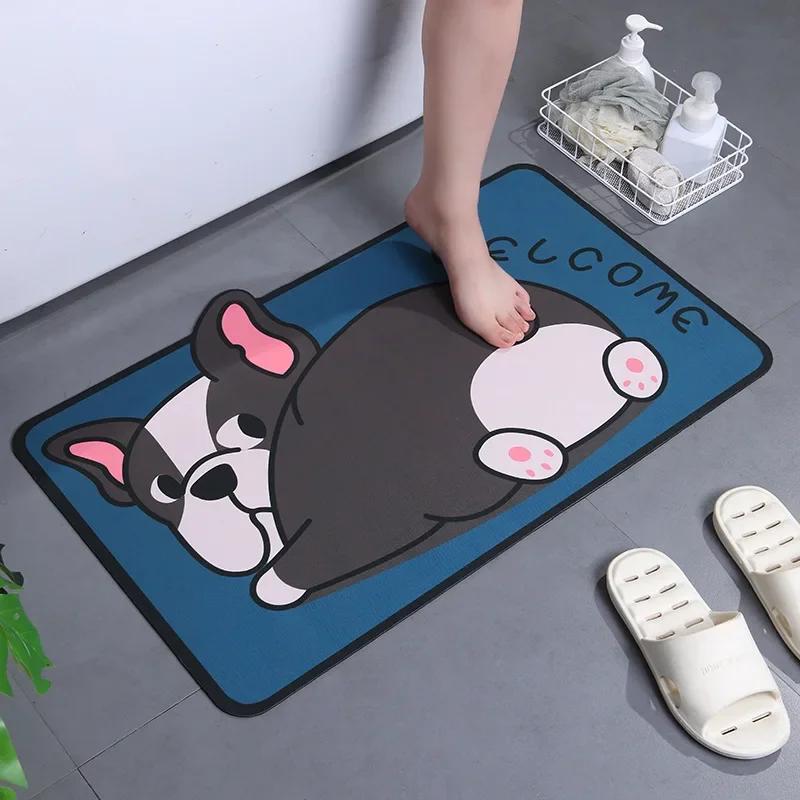 

Cartoon Panda Super Absorbent Bathroom Bedroom Entrance Shower Foot Mats