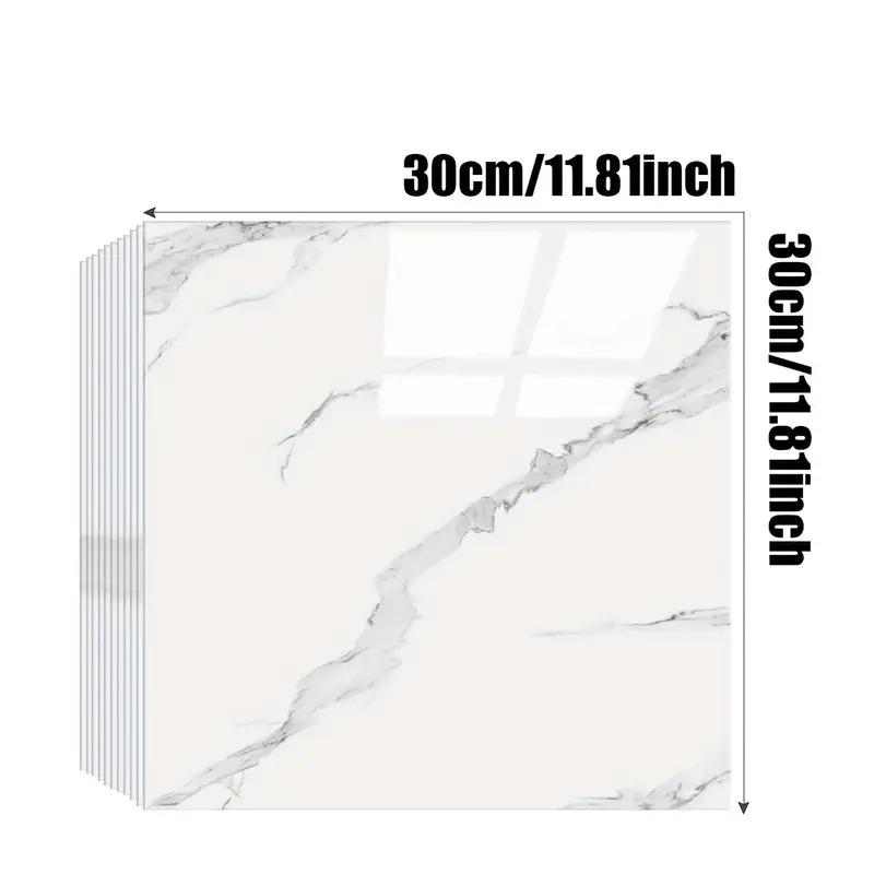 

6/10/20 шт. Глянцевая самоклеящаяся наклейка на стену под мраморную плитку, имитация, отслаивающаяся и приклеивающаяся, для гостиной, кухни, фартука, ванной комнаты 6pcs