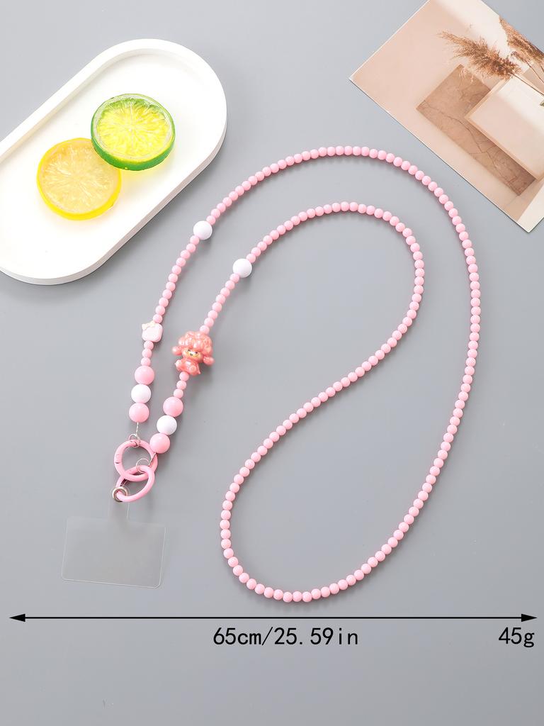 Summer New Cartoon Cute Lamb Phone Case Hanging Chain For Women's Crossbody Chain With Transparent Card