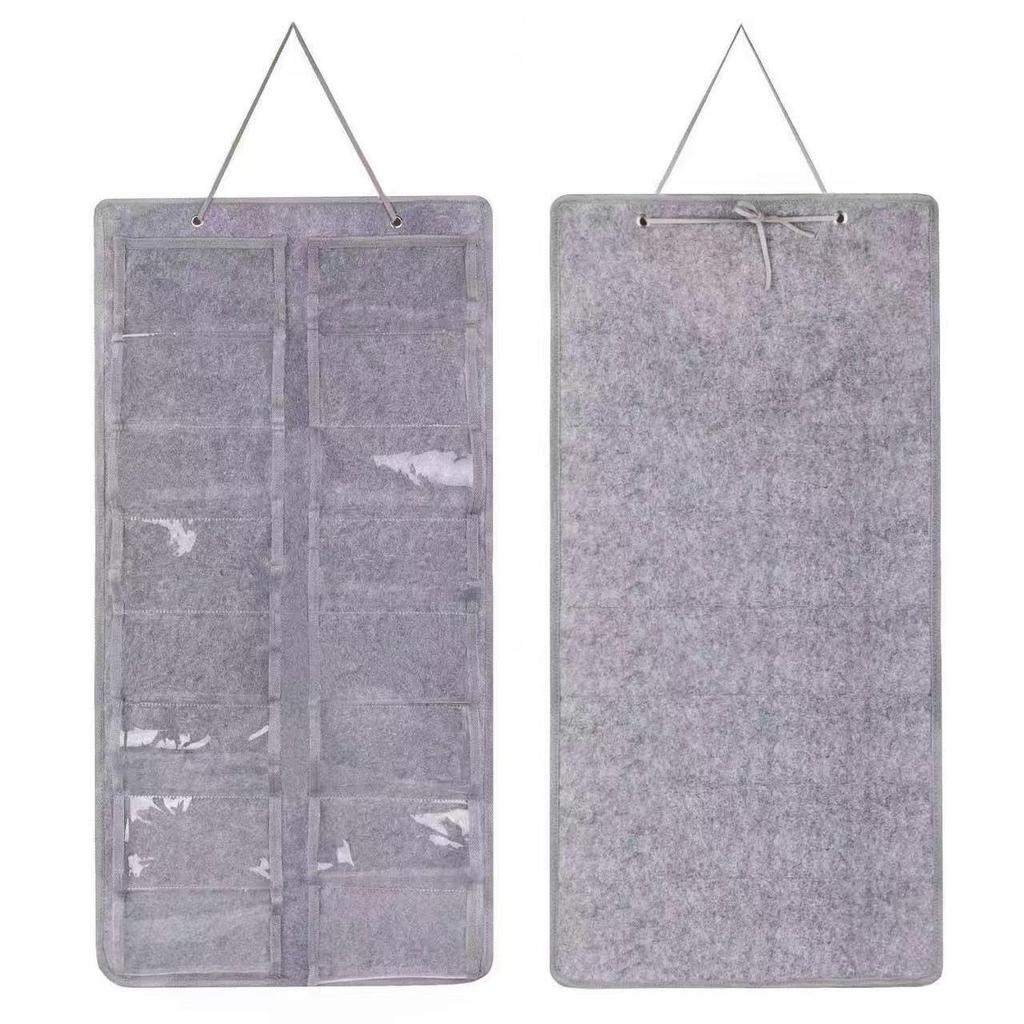 Wall-Mounted Dustproof Multi-Compartment Sunglasses Storage Bag