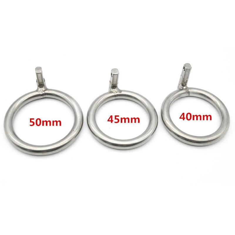 Stainless Steel Cage Urethral Sound Metal Ring Plug & Ball Toys