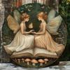 Vintage Metal Fairy Wall Art for Indoor Outdoor Garden Decor