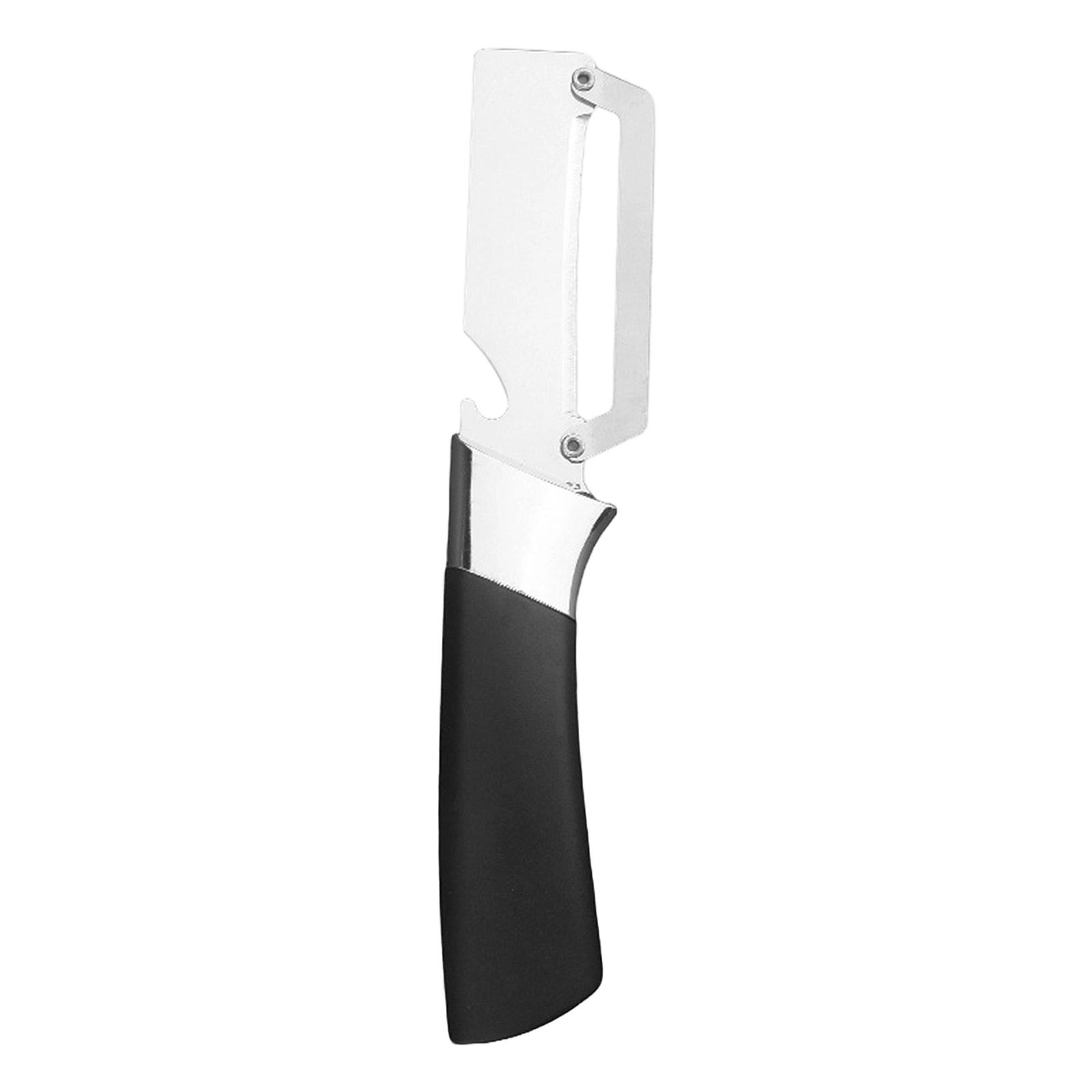 Stainless Dual Function Peeler and Cutter for Home Use Multipurpose Kitchen Tool for and Vegetables with Ergonomic Handle Design One Size чёрный