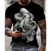 Men's Anime Print T-Shirt - Anime Character Print Crew Neck Short Sleeve Shirt, Machine Washable, Suitable for Anime Apparel and Party Outfits