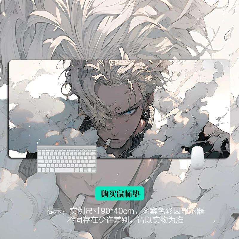 Shounen Anime ONE PIECE Leather Mouse Pad Oversized Anime E-sports Game Table Mat Notebook Keyboard Non-slip Waterproof Mouse Pad Office Desktop Pad