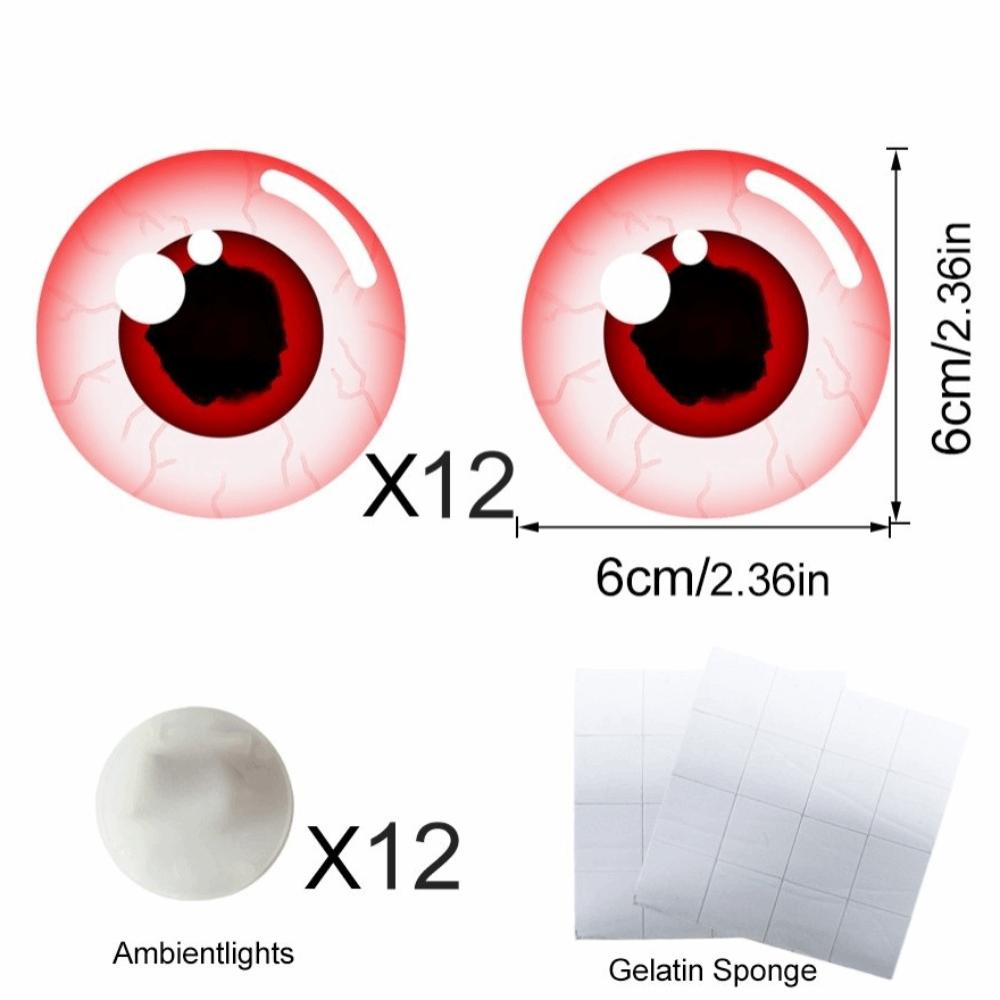 

Luminous Effect Glowing Eyes Wall Sticker Luminous Eye Wall Decoration Halloween Party Style-A