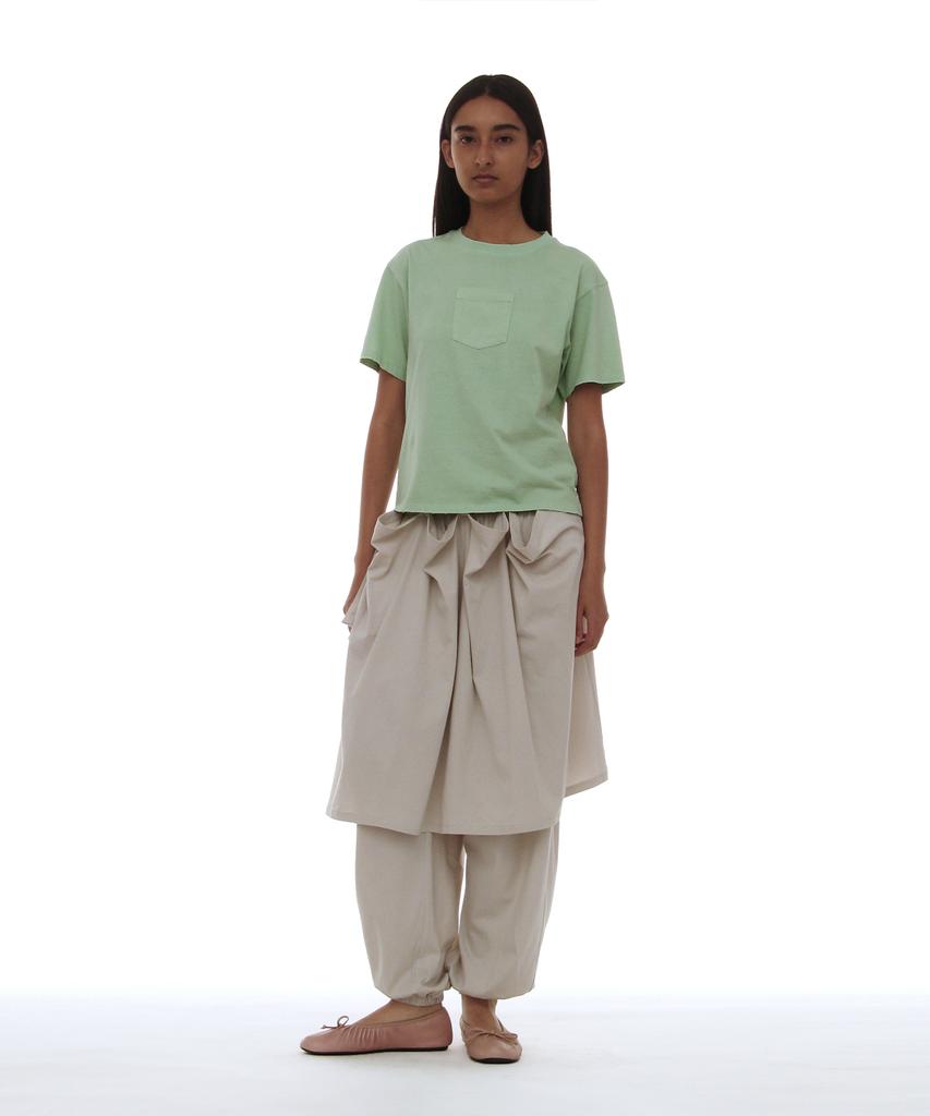 PARTIMENTO WOMEN Pwc Garment Dyed Pocket Tee_Apple Mint
