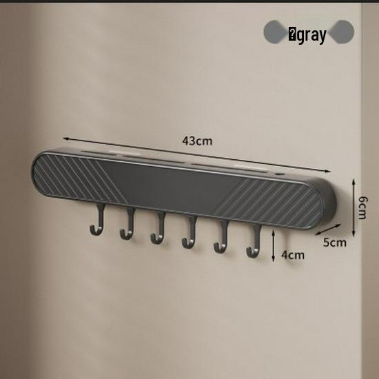 Wandmontierter Multifunktionaler Messerhalter & Aufbewahrungsregal mit Haken