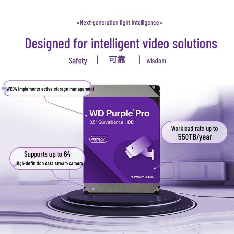 WD Purple Pro 12TB Surveillance Hard Drive