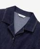 Mind Bridge Woman [W] Shirt-Style Collar Low Indigo Denim Dress