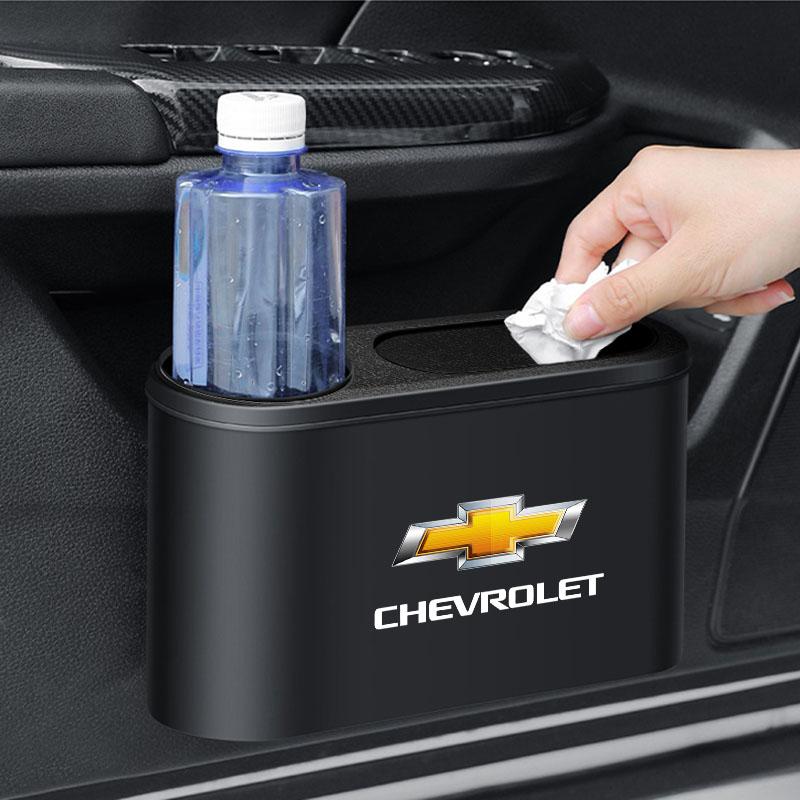 Trash Can Auto Emblem Garbage Box Bin Storage Car Accessories For Chevrolet Cruze Malibu Sail Equinox AVEO Lova RV