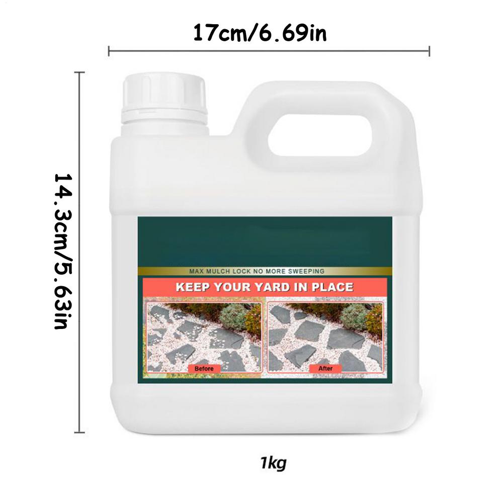 500/1000ML Gravel Glue Waterproof Driveway Pebble Adhesive Stabilizer Strong Mulch Binder for Pebbles Natural Stone Driveway